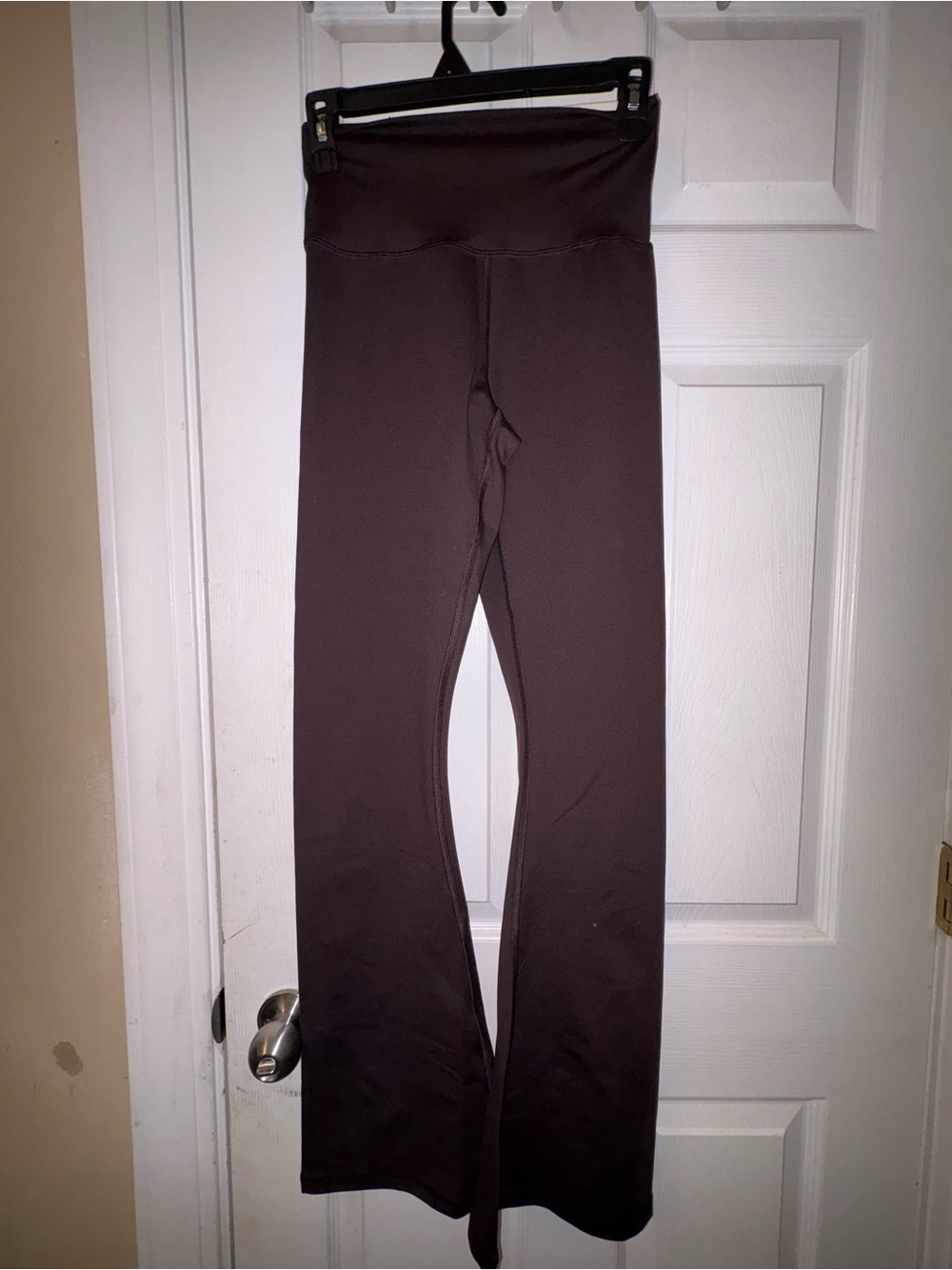 NWT High-Rise Brown Flare Leggings